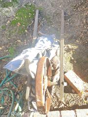 MaxSold Auction: Vintage Metal Wheelbarrow Wheel  - Thousand Oaks (California, USA) PARTNER MANAGED Estate Sale Online Auction - Saxon Place