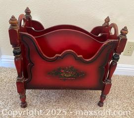 MaxSold Auction: Vintage Painted Wood Magazine Rack - Thousand Oaks (California, USA) PARTNER MANAGED Estate Sale Online Auction - Saxon Place