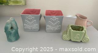 MaxSold Auction: Vintage Rosemeade Matte Blue Love Birds Vase Red Wing Pottery Vases & More! - Thousand Oaks (California, USA) PARTNER MANAGED Estate Sale Online Auction - Saxon Place