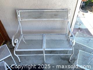 MaxSold Auction: Vintage Salterini-Style Wrought Iron Garden Patio Set - Thousand Oaks (California, USA) PARTNER MANAGED Estate Sale Online Auction - Saxon Place
