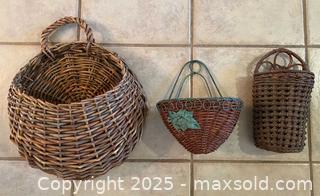 MaxSold Auction: Wicker Hanging Baskets - Thousand Oaks (California, USA) PARTNER MANAGED Estate Sale Online Auction - Saxon Place