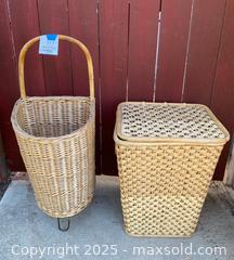 MaxSold Auction: Wicker Market Cart & Hamper - Thousand Oaks (California, USA) PARTNER MANAGED Estate Sale Online Auction - Saxon Place