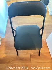 MaxSold Auction: 5 Stackable folding chairs - black - Kingston (Ontario, Canada) SELLER MANAGED Estate Sale Online Auction -  Norwest Road