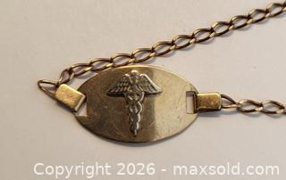 MaxSold Auction: 10K Gold Medical Alert ID Bracelet  - Barrie (Ontario, Canada) SELLER MANAGED Downsizing Online Auction - Oakley Park Square