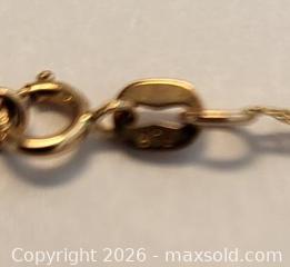 MaxSold Auction: 10K Marked Yellow Gold-Tone Heart Pendant Necklace, 16 in - Barrie (Ontario, Canada) SELLER MANAGED Downsizing Online Auction - Oakley Park Square