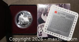 MaxSold Auction: 1997 Canada 25th Anniversary Summit Series Commemorative Silver Dollar - Barrie (Ontario, Canada) SELLER MANAGED Downsizing Online Auction - Oakley Park Square