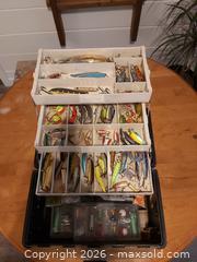 MaxSold Auction: Mixed Fishing Lures & Terminal Tackle Lot with Tackle Box - Barrie (Ontario, Canada) SELLER MANAGED Downsizing Online Auction - Oakley Park Square