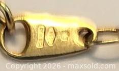 MaxSold Auction: Yellow Gold Necklace with Pendant, Spring Ring Clasp - Barrie (Ontario, Canada) SELLER MANAGED Downsizing Online Auction - Oakley Park Square