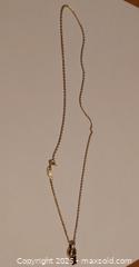 MaxSold Auction: Yellow Gold Necklace with Pendant, Spring Ring Clasp - Barrie (Ontario, Canada) SELLER MANAGED Downsizing Online Auction - Oakley Park Square