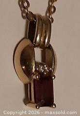 MaxSold Auction: Yellow Gold Necklace with Pendant, Spring Ring Clasp - Barrie (Ontario, Canada) SELLER MANAGED Downsizing Online Auction - Oakley Park Square