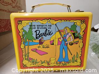MaxSold Auction: Barbie (The World of Barbie) Yellow Plastic Lunchbox, 1970s -  Kingston (Ontario, Canada) PARTNER MANAGED Downsizing Online Auction - Steve Fonyo Drive  (STORAGE)