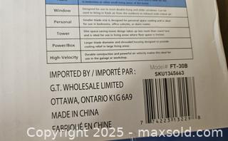 MaxSold Auction: KONWIN 12" Table Fan Model FT-30B (3-Blade, 3-Speed) -  Kingston (Ontario, Canada) PARTNER MANAGED Downsizing Online Auction - Steve Fonyo Drive  (STORAGE)
