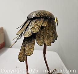 MaxSold Auction: Metal Bird Sculpture Garden Ornament, Antique Gold/Bronze -  Kingston (Ontario, Canada) PARTNER MANAGED Downsizing Online Auction - Steve Fonyo Drive  (STORAGE)