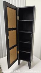 MaxSold Auction: Narrow Freestanding Painted Wood Storage Cabinet with Door -  Kingston (Ontario, Canada) PARTNER MANAGED Downsizing Online Auction - Steve Fonyo Drive  (STORAGE)