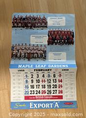 MaxSold Auction: 1959 Export A hockey calendar page - Kingston (Ontario, Canada) SELLER MANAGED Downsizing Online Auction -  Juniper Drive