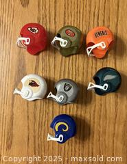MaxSold Auction: Vintage plastic toy NFL Football Helmets  - Kingston (Ontario, Canada) SELLER MANAGED Downsizing Online Auction -  Juniper Drive