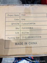 MaxSold Auction: Set Of 2 Grey Dinning Chairs - Toronto (Ontario, Canada) SELLER MANAGED Downsizing Online Auction - Byron Avenue