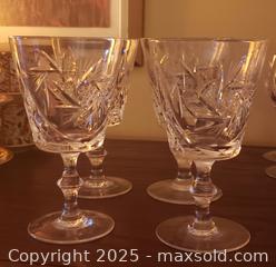 MaxSold Auction: 4 crystal goblets and 3 pairs of cups - Toronto (Ontario, Canada) SELLER MANAGED Estate Sale Online Auction - Vanevery Street