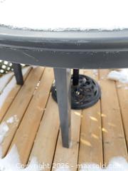 MaxSold Auction: Table and Cast Metal Stand  - Brampton (Ontario, Canada) PARTNER MANAGED Estate Sale Online Auction - Roehampton Crescent