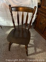 MaxSold Auction: Antique wood chair  - Billerica (Massachusetts, USA) SELLER MANAGED Estate Sale Online Auction - Blossom Drive