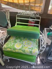 MaxSold Auction: Outdoor white metal furniture  - Billerica (Massachusetts, USA) SELLER MANAGED Estate Sale Online Auction - Blossom Drive