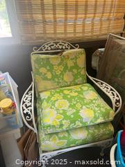 MaxSold Auction: Outdoor white metal furniture  - Billerica (Massachusetts, USA) SELLER MANAGED Estate Sale Online Auction - Blossom Drive