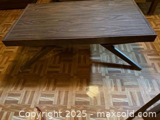 MaxSold Auction: Vintage leather couch and coffee table - Billerica (Massachusetts, USA) SELLER MANAGED Estate Sale Online Auction - Blossom Drive