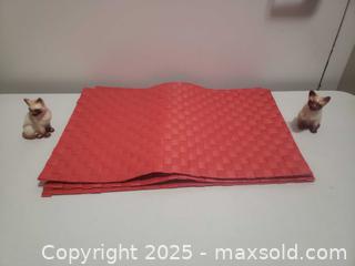MaxSold Auction: Red table mats and cat salt shakers  - Ottawa (Ontario, Canada) SHORT NOTICE SELLER MANAGED Downsizing Online Auction - Van Lang Private (CONDO)