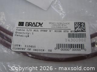 MaxSold Auction: NOS Brady All Purpose Cable Lockout - Esquimalt (British Columbia, Canada) SELLER MANAGED Downsizing Online Auction - Yarrow Place