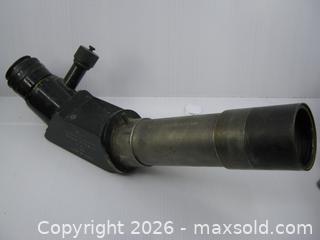 MaxSold Auction: Old 1933 Military Interest Power 7 Telescope High Angle Anti-Aircraft Sight W. Ottway & Co. London - Esquimalt (British Columbia, Canada) SELLER MANAGED Downsizing Online Auction - Yarrow Place