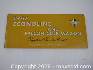 MaxSold Auction: Old 1967 Ford Econoline & Falcon Club Wagon Registered Owners Manual Booklet - Esquimalt (British Columbia, Canada) SELLER MANAGED Downsizing Online Auction - Yarrow Place