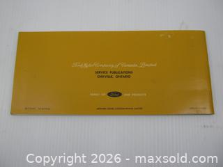MaxSold Auction: Old 1967 Ford Econoline & Falcon Club Wagon Registered Owners Manual Booklet - Esquimalt (British Columbia, Canada) SELLER MANAGED Downsizing Online Auction - Yarrow Place
