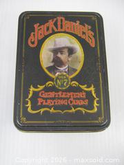 MaxSold Auction: Old 1972 Jack Daniels Gentlemen's Playing Cards Old No 7 w/ Tin - Esquimalt (British Columbia, Canada) SELLER MANAGED Downsizing Online Auction - Yarrow Place