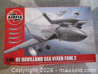 MaxSold Auction: Old Airfix 1:48 De Havilland Sea Vixen Saw.2 Model Airplane Kit - Esquimalt (British Columbia, Canada) SELLER MANAGED Downsizing Online Auction - Yarrow Place
