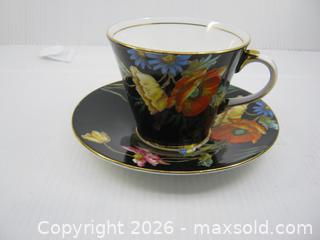 MaxSold Auction: Old Aynsley Art Deco Hand Painted Teacup & Saucer Pattern B4156 - Esquimalt (British Columbia, Canada) SELLER MANAGED Downsizing Online Auction - Yarrow Place