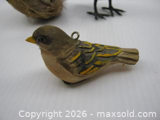 MaxSold Auction: Old Bird Figures x 3 - Esquimalt (British Columbia, Canada) SELLER MANAGED Downsizing Online Auction - Yarrow Place