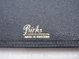 MaxSold Auction: Old Birks Black Leather Travel Wallet Billfold. - Esquimalt (British Columbia, Canada) SELLER MANAGED Downsizing Online Auction - Yarrow Place