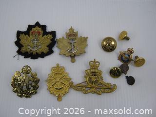 MaxSold Auction: Old Canadian Military Badges Buttons & Pins - Esquimalt (British Columbia, Canada) SELLER MANAGED Downsizing Online Auction - Yarrow Place