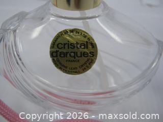 MaxSold Auction: Old Crystal Glass Perfume Atomizer Bottles x 2 - Esquimalt (British Columbia, Canada) SELLER MANAGED Downsizing Online Auction - Yarrow Place