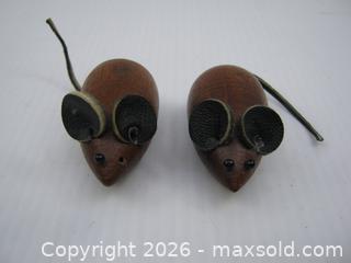 MaxSold Auction: Old Danish MCM Teak Wood Mice Mouse x 2 Denmark - Esquimalt (British Columbia, Canada) SELLER MANAGED Downsizing Online Auction - Yarrow Place