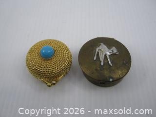 MaxSold Auction: Old Estee Lauder Solid Perfume Compact & Trinket Pill Box - Esquimalt (British Columbia, Canada) SELLER MANAGED Downsizing Online Auction - Yarrow Place