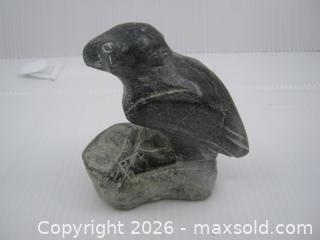 MaxSold Auction: Old Hand Carved Inuit Soapstone Bird Signed Indistinctly  - Esquimalt (British Columbia, Canada) SELLER MANAGED Downsizing Online Auction - Yarrow Place