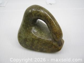 MaxSold Auction: Old Hand Carved Inuit Soapstone Carvings x 2 - Esquimalt (British Columbia, Canada) SELLER MANAGED Downsizing Online Auction - Yarrow Place