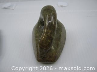 MaxSold Auction: Old Hand Carved Inuit Soapstone Carvings x 2 - Esquimalt (British Columbia, Canada) SELLER MANAGED Downsizing Online Auction - Yarrow Place
