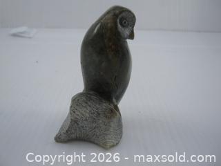 MaxSold Auction: Old Hand Carved Soapstone Owl Figure - Esquimalt (British Columbia, Canada) SELLER MANAGED Downsizing Online Auction - Yarrow Place