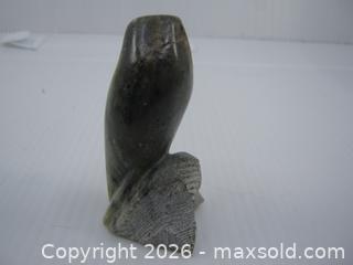 MaxSold Auction: Old Hand Carved Soapstone Owl Figure - Esquimalt (British Columbia, Canada) SELLER MANAGED Downsizing Online Auction - Yarrow Place