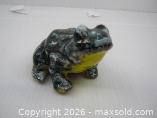 MaxSold Auction: Old Hand Painted Clay Frog Signed Italy - Esquimalt (British Columbia, Canada) SELLER MANAGED Downsizing Online Auction - Yarrow Place