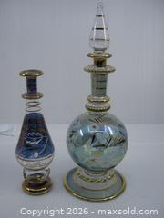 MaxSold Auction: Old Handblown Egyptian Glass Perfume Bottles  - Esquimalt (British Columbia, Canada) SELLER MANAGED Downsizing Online Auction - Yarrow Place