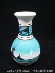 MaxSold Auction: Old Signed Indigenous American Made Hand Painted Ceramic Vase - Esquimalt (British Columbia, Canada) SELLER MANAGED Downsizing Online Auction - Yarrow Place