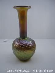 MaxSold Auction: Old Signed Robert Held Hand Made Art Glass Vase w/ Sticker - Esquimalt (British Columbia, Canada) SELLER MANAGED Downsizing Online Auction - Yarrow Place